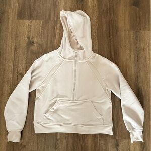 Danskin Beige 1/2 Zip Hoodie